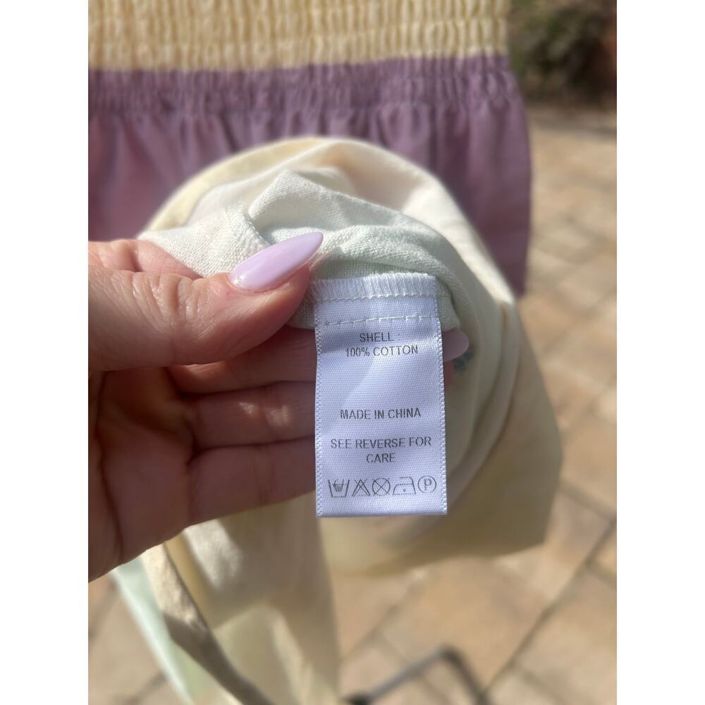 Olivia Rubin Emilie Pastel Rainbow Smocked Mini Dress 0 - Picture 5 of 5